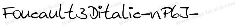 Foucault3DItalic-nP6J字体转换