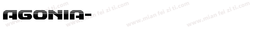 Agonia字体转换