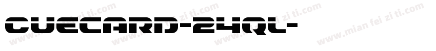 Cuecard-24ql字体转换