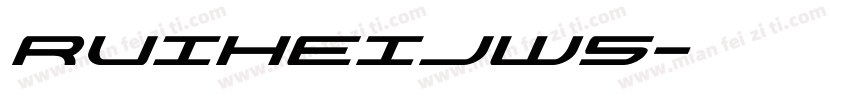RUIHEIJw5字体转换