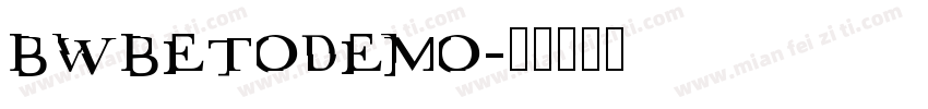 BWBETODEMO字体转换