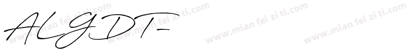 ALGDT字体转换