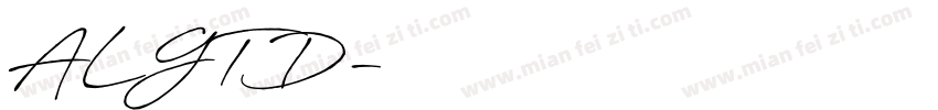 ALGTD字体转换