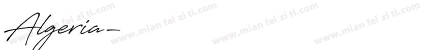 Algeria字体转换