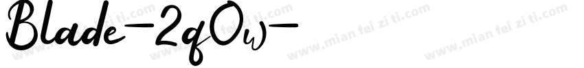 Blade-2q0w字体转换