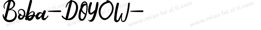 Boba-DOY0W字体转换