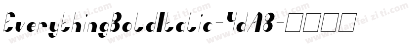 EverythingBoldItalic-YdA8字体转换