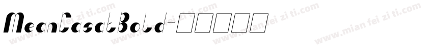 MeanCasatBold字体转换