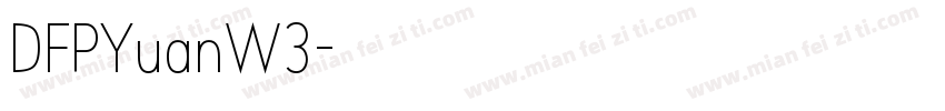 DFPYuanW3字体转换