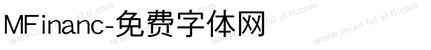 MFinanc字体转换