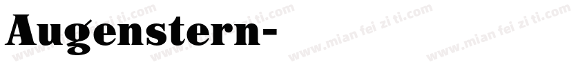 Augenstern字体转换