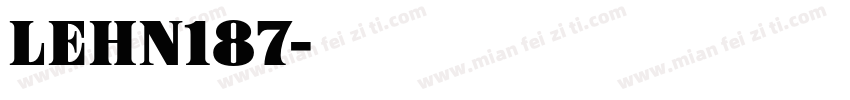 LEHN187字体转换