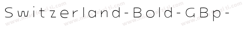 Switzerland-Bold-GBp字体转换
