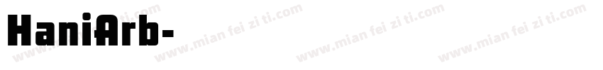 HaniArb字体转换
