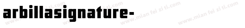arbillasignature字体转换