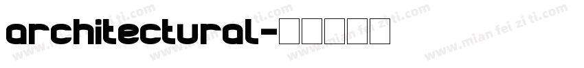 architectural字体转换