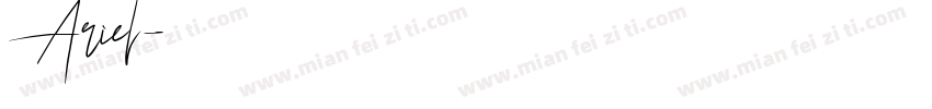 Ariel字体转换