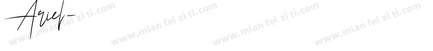 Ariel字体转换