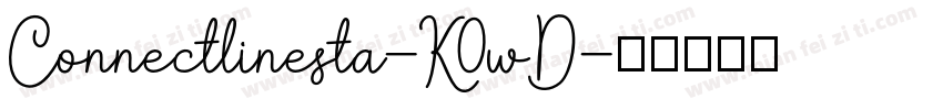 Connectlinesta-K0wD字体转换