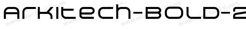 Arkitech-Bold-2字体转换