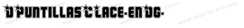 DPuntillasCLace-enDg字体转换