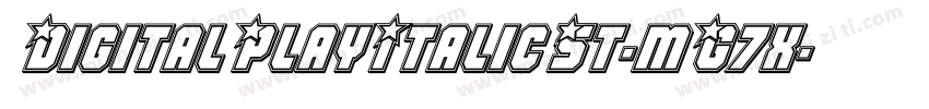 DigitalPlayItalicSt-mG7x字体转换