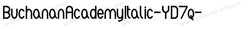 BuchananAcademyItalic-YD7q字体转换