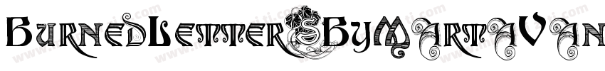 BurnedLettersByMartaVanEck-j7M9字体转换