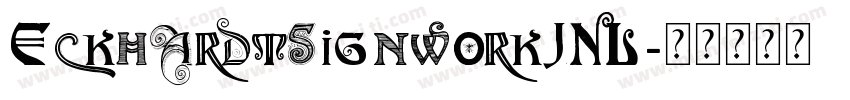 EckhardtSignworkJNL字体转换