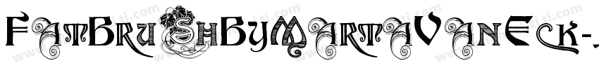 FatBrushByMartaVanEck-JKzB字体转换