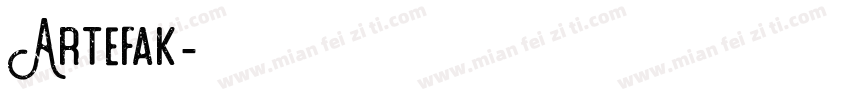 Artefak字体转换