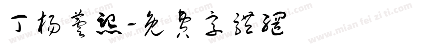 丁杨芸熙字体转换