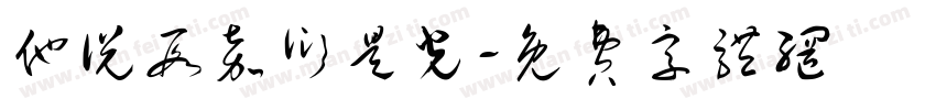 他说段嘉衍是光字体转换
