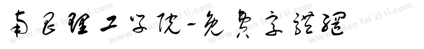南昌理工学院字体转换