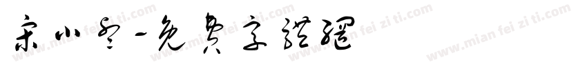 宋小睿字体转换