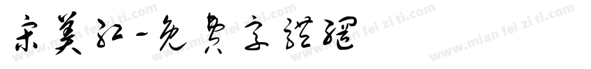 宋美红字体转换