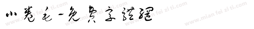 小卷毛字体转换