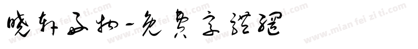 晓轩好物字体转换