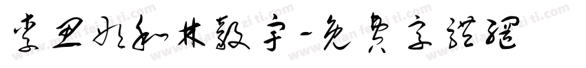 李思彤和林毅宇字体转换
