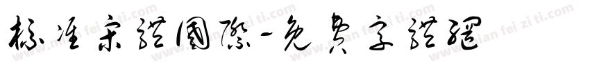 标准宋体国际字体转换