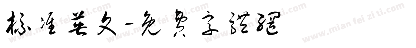 标准英文字体转换