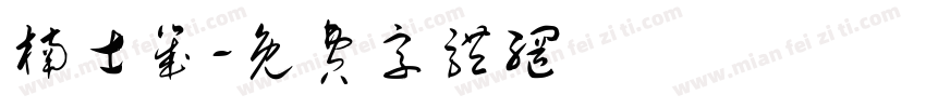 楠士几字体转换