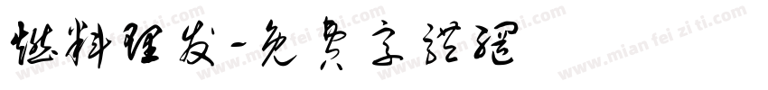 燃料理发字体转换