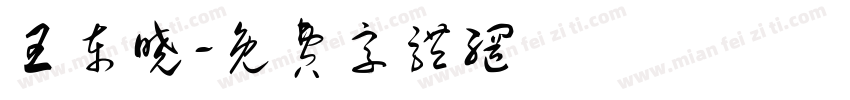 王东晓字体转换