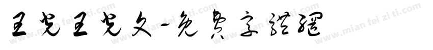 王光王光文字体转换