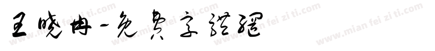 王晓冉字体转换