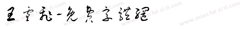 王雪飞字体转换