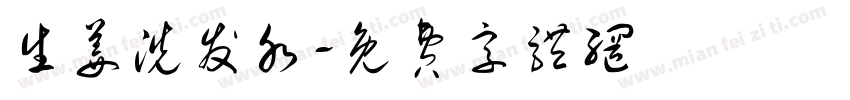 生姜洗发水字体转换