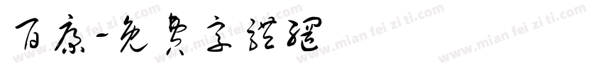 百康字体转换