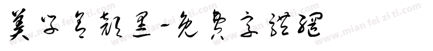 美学舍颜黑字体转换